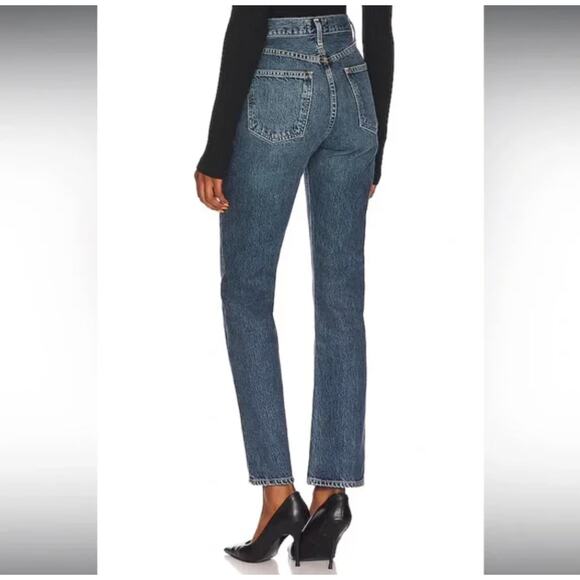 Agolde Jeans Womens 25 90s Pinch High Waist in Portrait Denim High Rise Blue - Picture 3 of 14